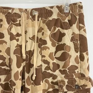 LL Bean x Todd Snyder Shorts Men's XXL Tan Duck Camo Cotton Sweat Casual